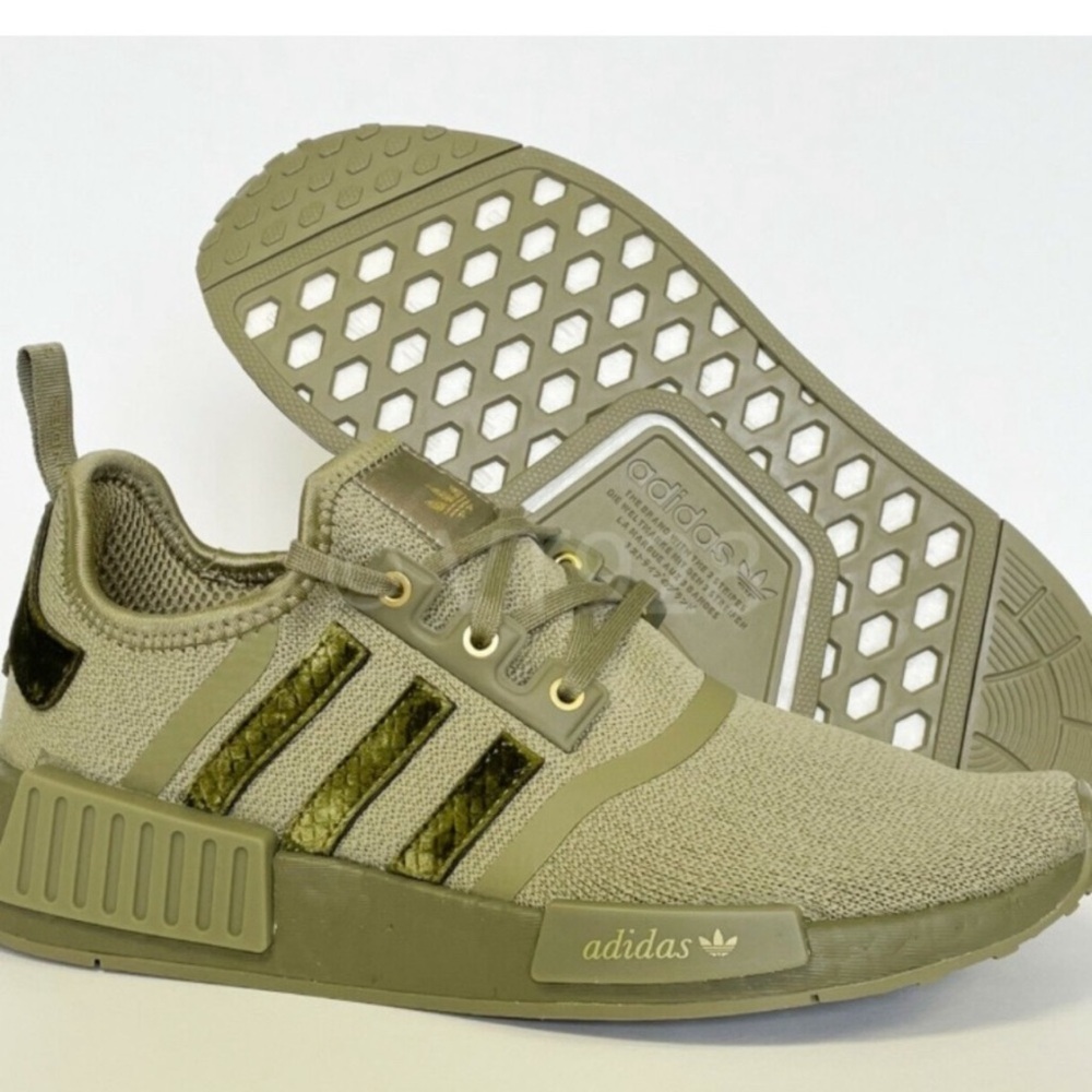 adidas Olive Green NMD_R1 Casual Sneakers